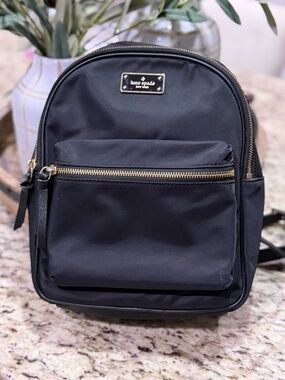 Kate Spade New York Small Black Nylon Backpack